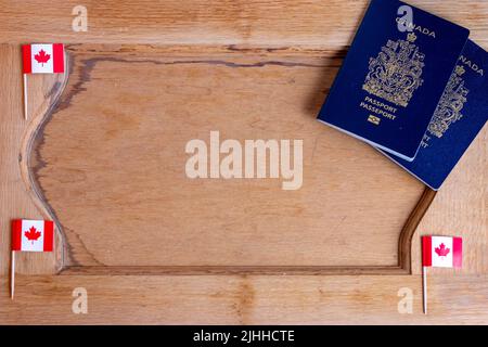 Immigrazione canadese, emigrazione, o foto a tema di viaggio Foto Stock