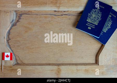 Immigrazione canadese, emigrazione, o foto a tema di viaggio Foto Stock