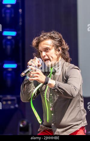 Milwaukee, Stati Uniti. 17th luglio 2022. Derek Day of Classless Act durante il tour dello stadio il 17 luglio 2022, presso l'American Family Field di Milwaukee, Wisconsin (foto di Daniel DeSlover/Sipa USA) Credit: Sipa USA/Alamy Live News Foto Stock