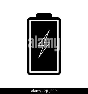 Icona accumulatore, icona batteria isolata su sfondo bianco. Illustrazione vettoriale Illustrazione Vettoriale