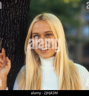 ABBA. Agnetha Fältskog. Cantante. Membro del gruppo pop ABBA. Nato nel 1950. Foto scattata 1970 Foto Stock