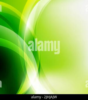 Abstract template vettoriale con onde Illustrazione Vettoriale