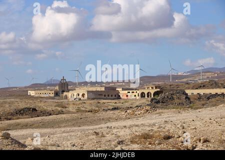 Novembre 18 2021 - Abades, Spagna Tenerife: Ex 'Sanatorio de Abona', la stazione di lebbra di Abades Foto Stock