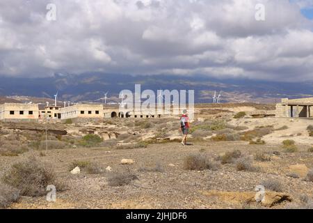 Novembre 18 2021 - Abades, Spagna Tenerife: Ex 'Sanatorio de Abona', la stazione di lebbra di Abades Foto Stock