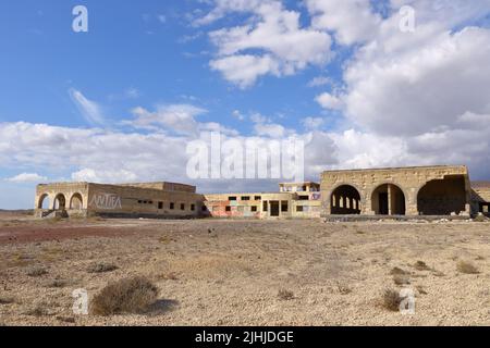 Novembre 18 2021 - Abades, Spagna Tenerife: Ex 'Sanatorio de Abona', la stazione di lebbra di Abades Foto Stock