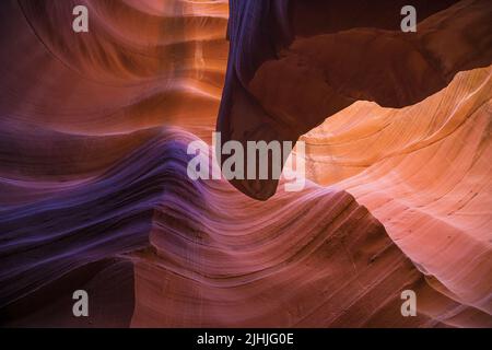 Becco dell'Aquila nel Lower Antelope Canyon, Arizona, Stati Uniti. Foto Stock