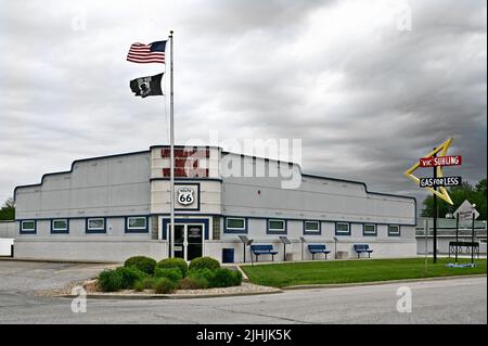 Litchfield Museum and Route 66 Welcome Center, Litchfield, Illinois, Stati Uniti d'America Foto Stock