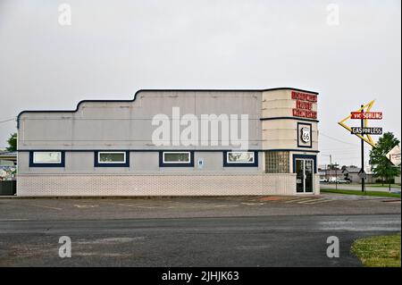 Litchfield Museum and Route 66 Welcome Center, Litchfield, Illinois, Stati Uniti d'America Foto Stock