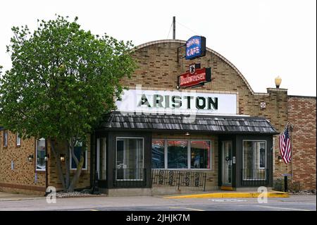 American Diner, Ariston Restaurant, Litchfield, Illinois, Stati Uniti d'America Foto Stock