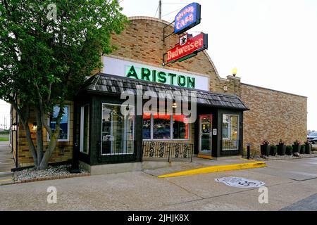 American Diner, Ariston Restaurant, Litchfield, Illinois, Stati Uniti d'America Foto Stock