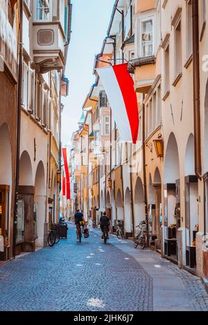 Centro storico. Bolzano, Alto Adige, Trentino-Alto Adige - Südtirol, Italia, Europa Foto Stock