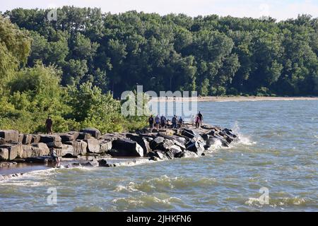 Edgewater Beach di Cleveland, giugno 2022 Foto Stock