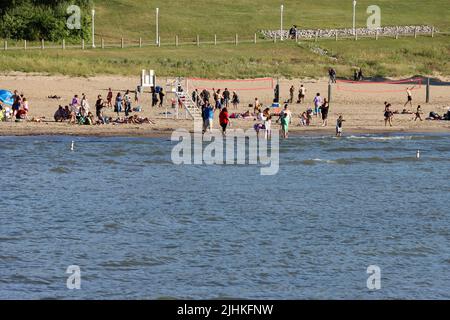 Edgewater Beach di Cleveland, giugno 2022 Foto Stock