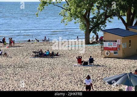 Edgewater Beach di Cleveland, giugno 2022 Foto Stock