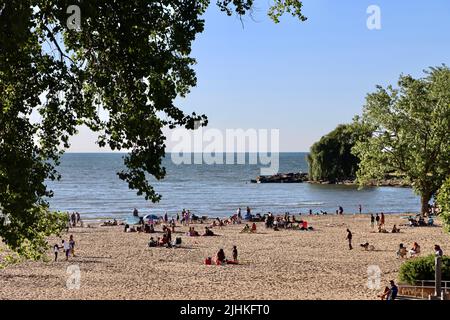 Edgewater Beach di Cleveland, giugno 2022 Foto Stock