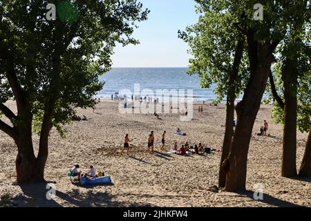 Edgewater Beach di Cleveland, giugno 2022 Foto Stock