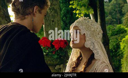 HAYDEN Christensen, Natalie Portman, Star Wars: Episodio II - attacco dei cloni, 2002 Foto Stock