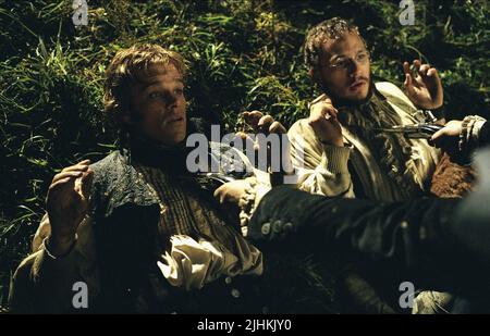 MATT DAMON, Heath Ledger, dei fratelli Grimm, 2005 Foto Stock