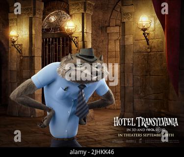 WAYNE POSTER, ALBERGO TRANSILVANIA, 2012 Foto Stock