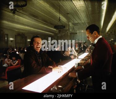 JACK NICHOLSON, JOE TURKEL, THE SHINING, 1980 Foto Stock