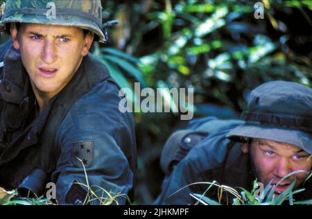 SEAN PENN, John C. Reilly, delle vittime di guerra, 1989 Foto Stock