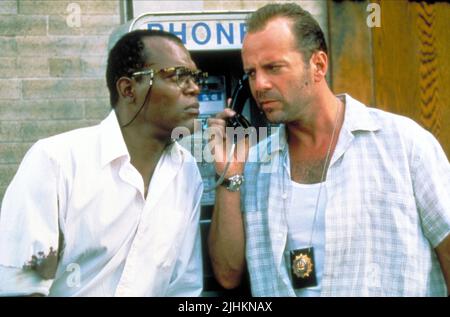SAMUEL L. Jackson, Bruce Willis, DIE HARD: con una vendetta, 1995 Foto Stock