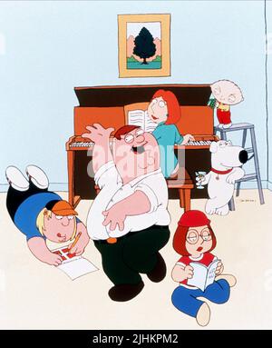 CHRIS GRIFFIN, Peter Griffin, LOIS GRIFFIN, MEG GRIFFIN, STEWIE GRIFFIN, Brian Griffin, Family Guy, 1999 Foto Stock