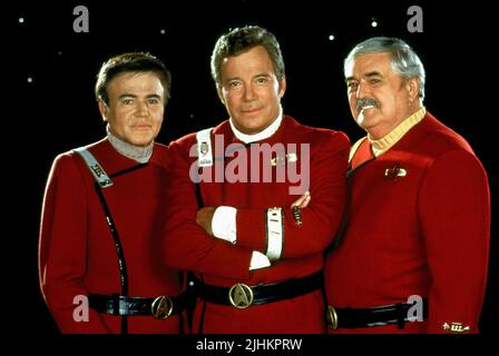 WALTER KOENIG, William Shatner, JAMES DOOHAN, Star Trek: Generazioni, 1994 Foto Stock