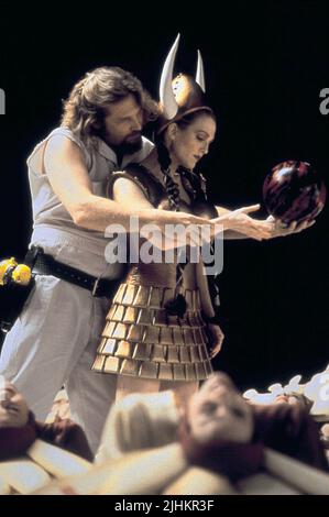JEFF BRIDGES, Julianne Moore, il grande Lebowski, 1998 Foto Stock