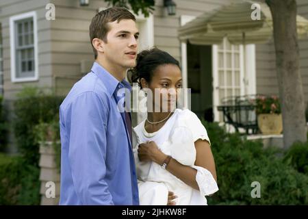 ASHTON KUTCHER, Zoe Saldana, indovina chi, 2005 Foto Stock