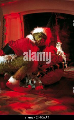 JIM CARREY, come il Grinch ha rubato il natale, 2000 Foto Stock