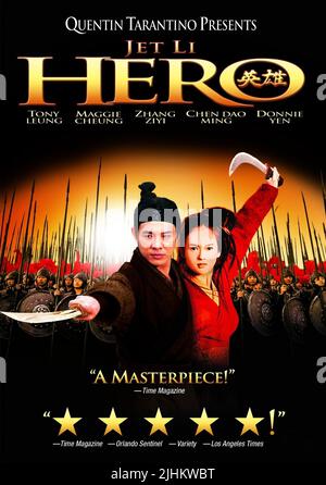 JET LI, Ziyi Zhang POSTER, Hero, 2002 Foto Stock