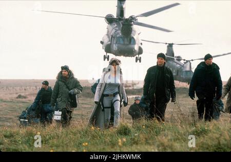 NOAH TAYLOR, Angelina Jolie, IAIN GLEN, Daniel Craig, Lara Croft: Tomb Raider, 2001 Foto Stock