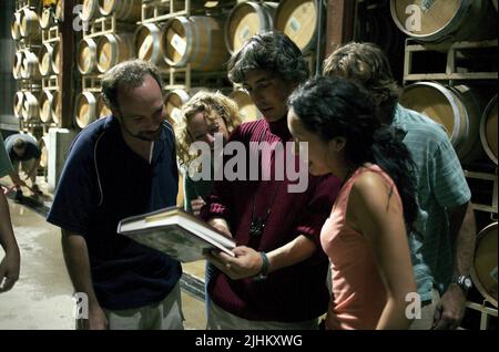 PAUL GIAMATTI, VIRGINIA MADSEN, Alexander Payne, Sandra Oh, lateralmente, 2004 Foto Stock