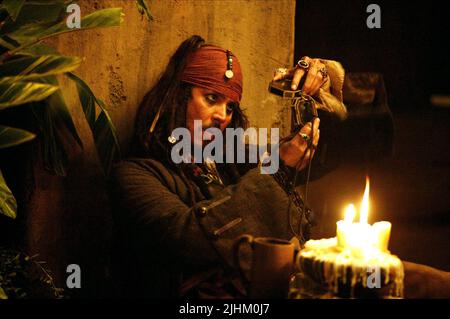 JOHNNY DEPP, pirati dei Caraibi: forziere fantasma, 2006 Foto Stock