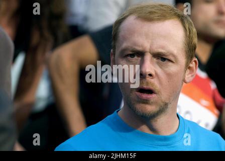 SIMON PEGG, eseguire Fat Boy RUN, 2007 Foto Stock