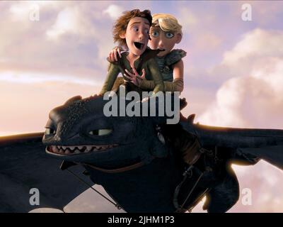 HICCUP e Astrid, come addestrare il vostro drago, 2010 Foto Stock