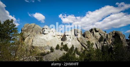Mount Rushmore National Memorial nelle Black Hills del South Dakota USA Foto Stock