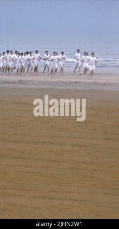 ATLETI SULLA SPIAGGIA, CARRI DI FUOCO, 1981 Foto Stock