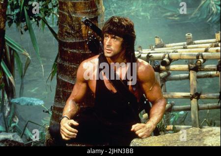 SYLVESTER STALLONE, Rambo: primo sangue parte II, 1985 Foto Stock