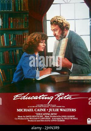 JULIE WALTERS, Michael Caine POSTER, Educating Rita, 1983 Foto Stock