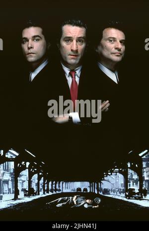 RAY Liotta Robert De Niro, Joe Pesci, GOODFELLAS, 1990 Foto Stock