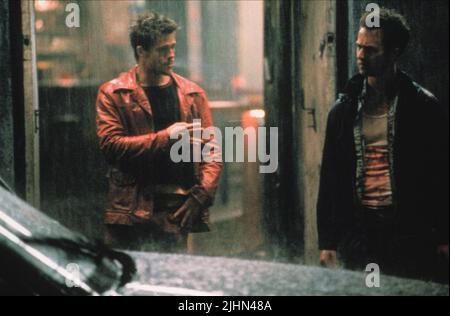 BRAD PITT, Edward Norton, FIGHT CLUB, 1999 Foto Stock