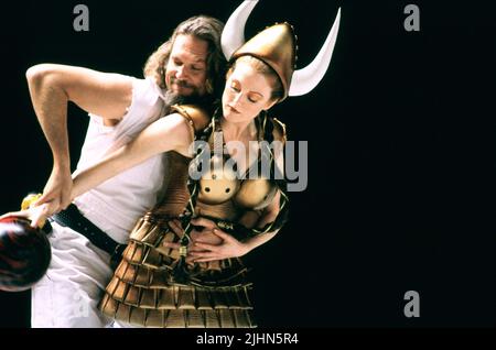 JEFF BRIDGES, Julianne Moore, il grande Lebowski, 1998 Foto Stock