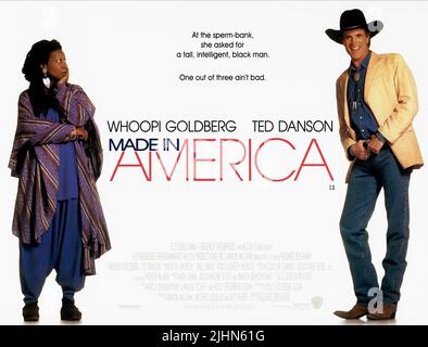 WHOOPI GOLDBERG, Ted Danson, MADE IN AMERICA, 1993 Foto Stock