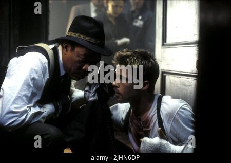 MORGAN FREEMAN, Brad Pitt, SE7EN, 1995 Foto Stock