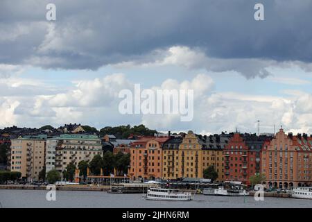 Litorale di Kungsholmen a Stoccolma Foto Stock