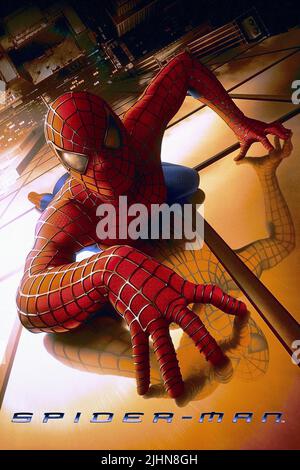 TOBEY MAGUIRE POSTER, SPIDER-MAN, 2002 Foto Stock