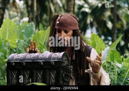 JOHNNY DEPP, pirati dei Caraibi: forziere fantasma, 2006 Foto Stock