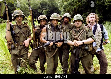 BARUCHEL,JACKSON,STILLER,JR.,BLACK,COOGAN, TROPIC THUNDER, 2008 Foto Stock